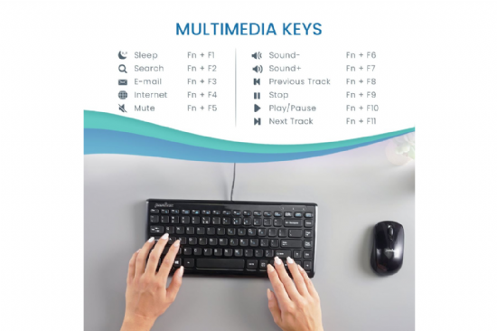 Compact Ergo - Mini USB Keyboard